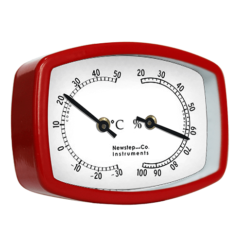 3 Inch Rectangle Red Desktop Temperature and humidity Monitor Weather Station HYP2020RD 2