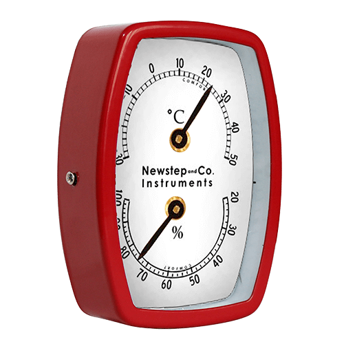 3 Inch Rectangle Red Desktop Temperature and humidity Monitor Weather Station HYP2020RD1 2
