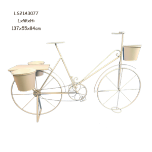 Antique Indoor and Outdoor wrought Iron Bicycle Planter LS21A3077