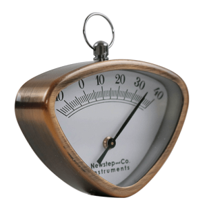 Wholesale Copper Hanging Triangle Metal Dial Thermometer HYP021CU 2