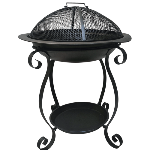 27inch Metal Overall Sparks Mesh Black Garden Charcoal Firebowl FP06