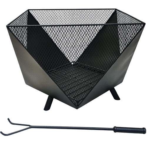 Personalized Geometric Polyhedron Metal Outdoor Fire Pit FP08 1