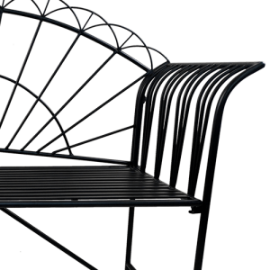 Scrolled Sunset Design Metal Indoor and Outdoor Bench LS21A3052 4