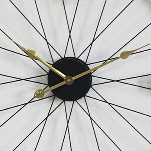 25.6 Inch Oversize Decorative Iron Bicycle Wheel Clock