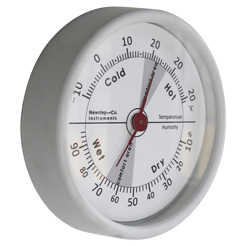 6 inch Plastic Humidity and Temperature Monitor
