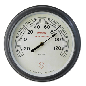Antique Wall-mounted Dial Thermometer