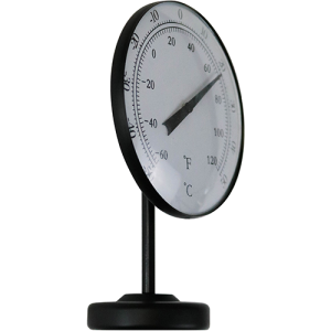 Free-standing Portable Convertible Dial Thermometer Black
