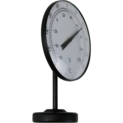 Free-standing Portable Convertible Dial Thermometer Black