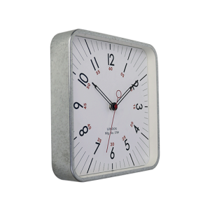 10 inch galvanized rectangle wall clock