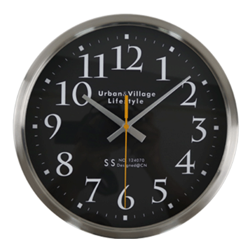 10 Inch Classic Stainless Steel Wall Clock HYW070 (1)
