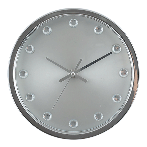 10 Inch Stainless Steel Wall Clock with Jewelry HYW070 (1)