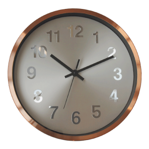 12 Inch Aluminum Copper Narrow Side Wall Clock HYW145 (12)