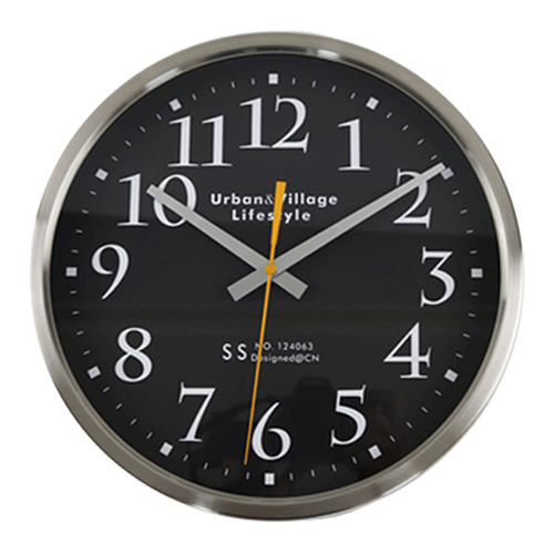 12 inch Modern Style Stainless Steel Wall Clock HYW063 (1)