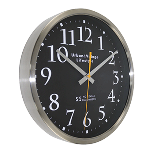 12 inch Modern Style Stainless Steel Wall Clock HYW063 (2)