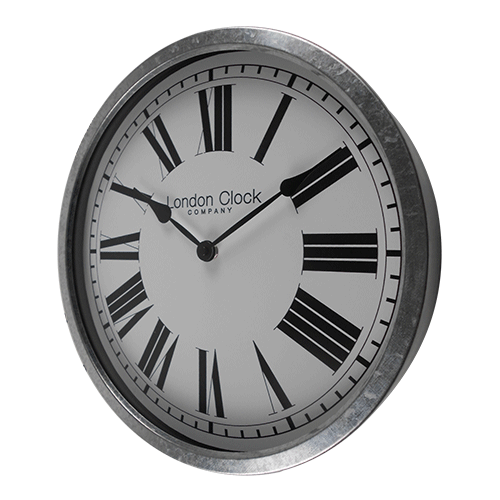 13 inch Metal Wall Clock with Roman Numerals HYW084 (2)