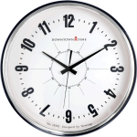 40cm Morden Silver Ring Bezel Black Wall Clock HYW282BKS
