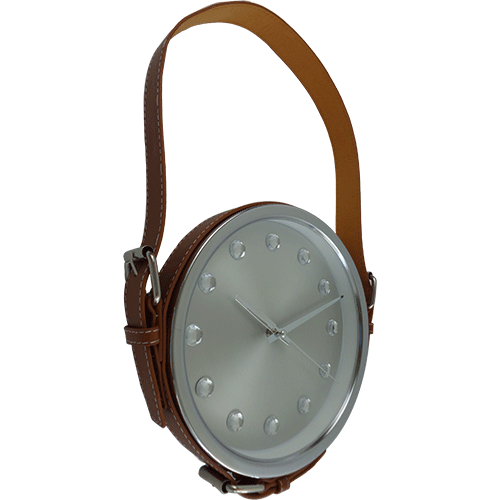8 Inch PU leather belt hanging Clock with Jewelry HYW067
