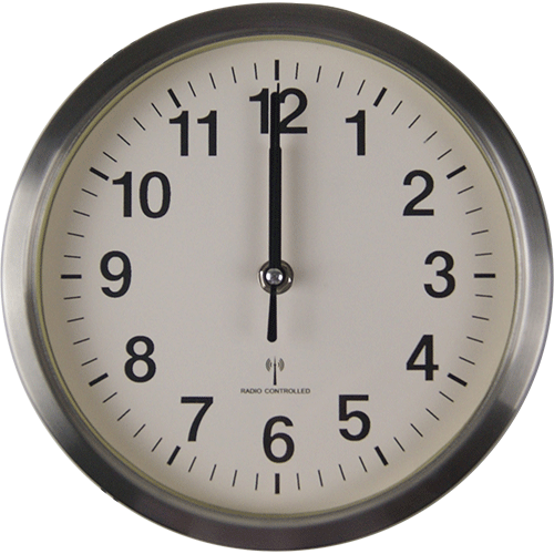 8 Inch Radio Control Mini Stainless Steel Wall Clock HYW067RC (2)