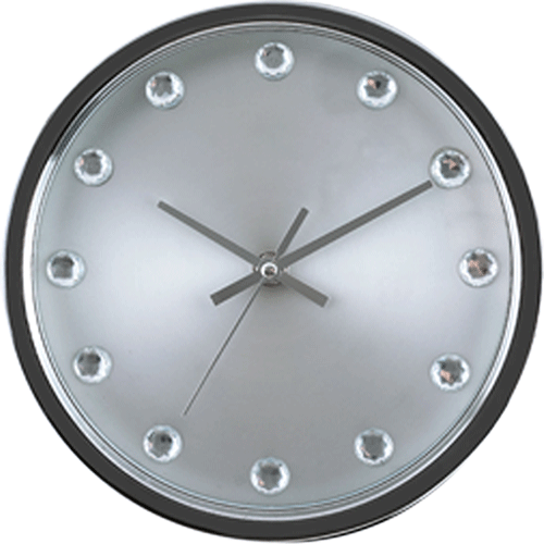 8 Inch Mini Stainless Steel Wall Clock with Jewelry HYW067