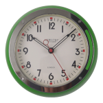8.5 Inch Green Wall Clock with Silver Outer Ring HYW152 (10)