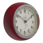 8.5 Inch Red Wall Clock with Silver Outer Ring HYW152 (16)