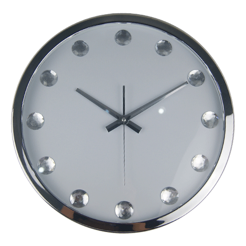 18Inch Big Size Chrome Official Station Clock HYW065 (1)